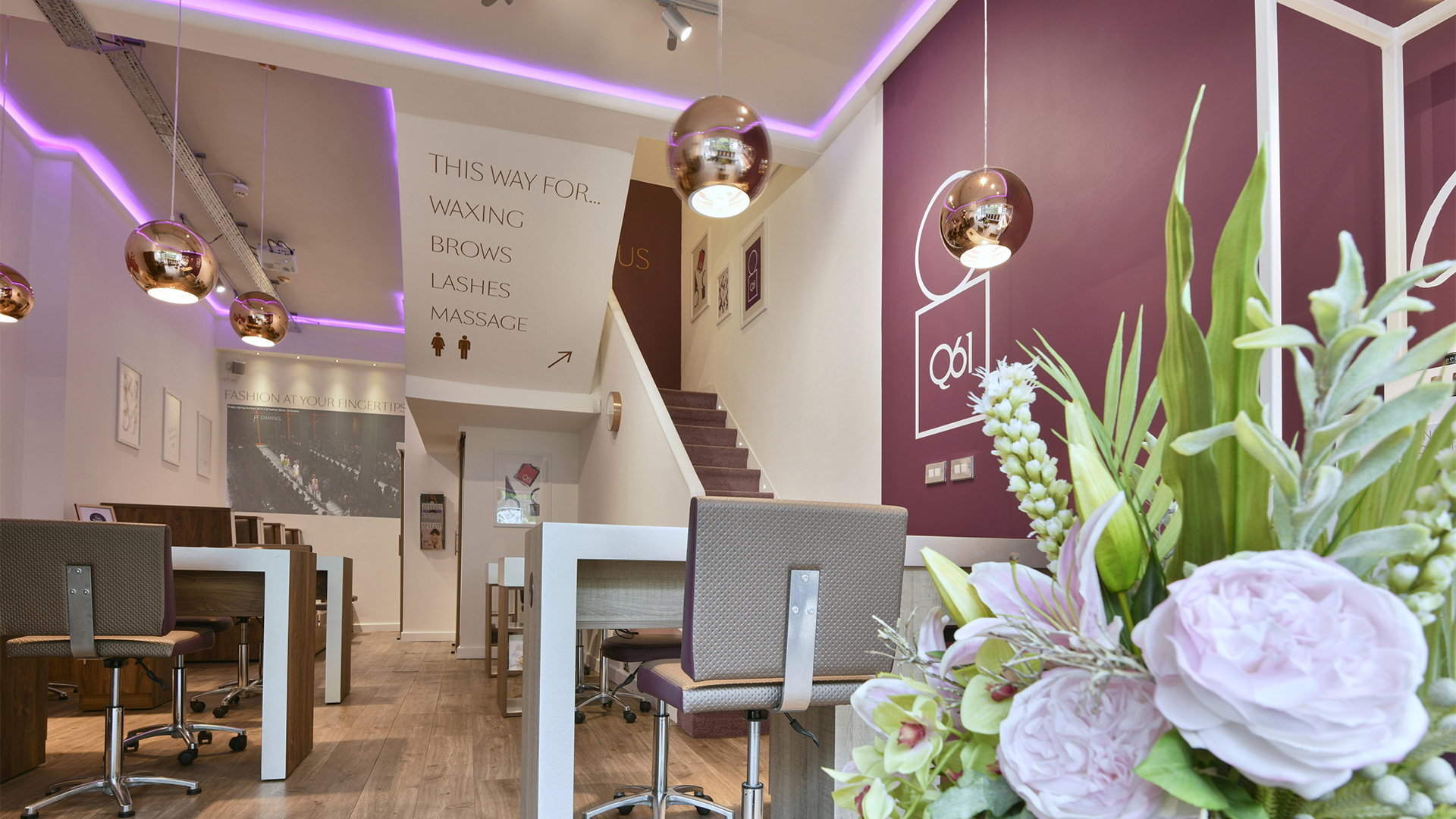 Yorkshirebased Q61 nail and beauty studio group unveils a stylish new