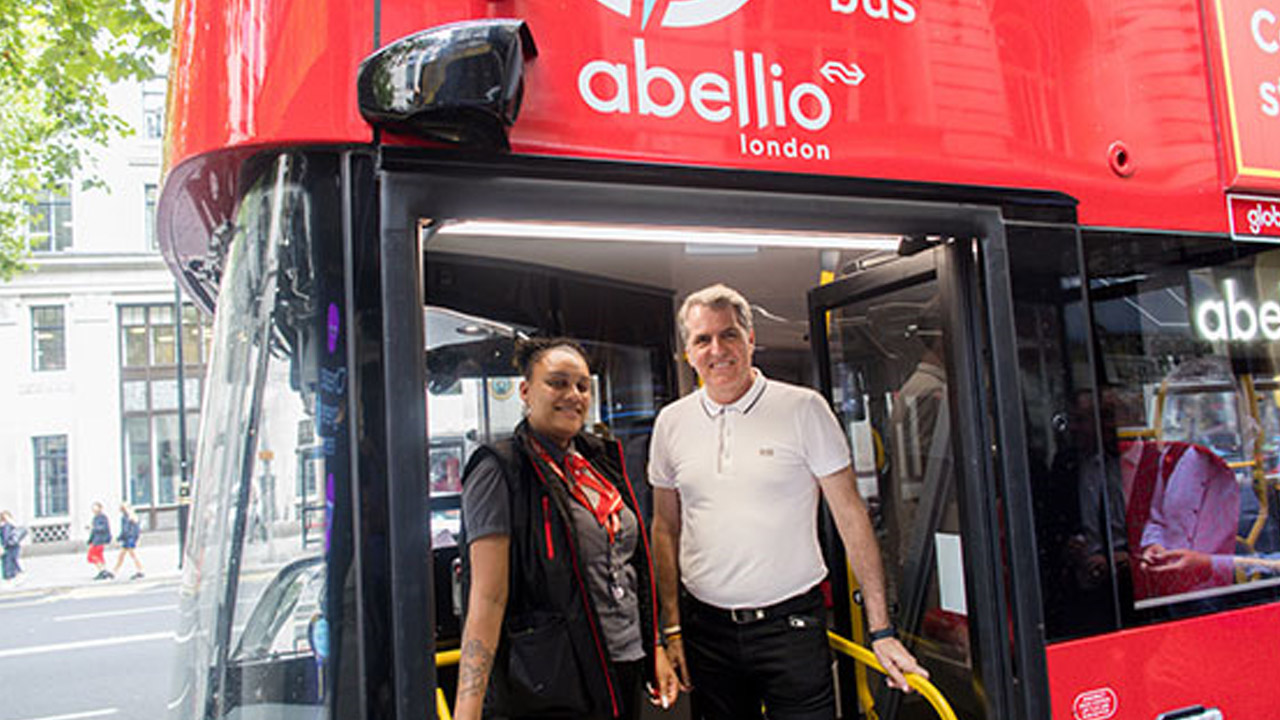 Abellio London showcases zero emission electric buses to Liverpool Mayor