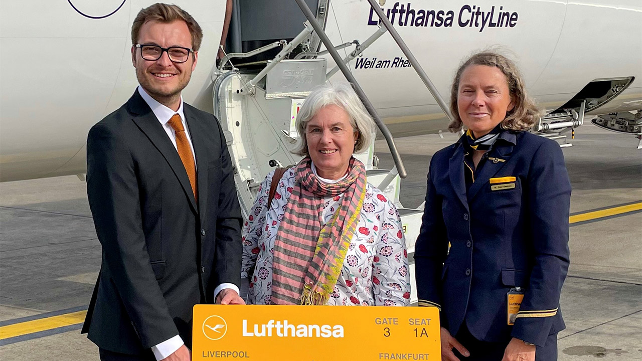 Lufthansa celebrates one year anniversary of service at LJLA - Downtown ...